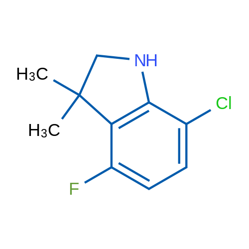7-Chloro-4-fluoro-3,3-dimethyl-2,3-dihydro-1H-indole 1g