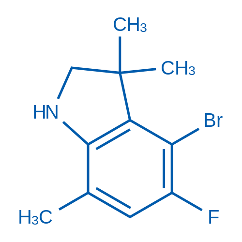 4-Bromo-5-fluoro-3,3,7-trimethyl-2,3-dihydro-1H-indole 1g