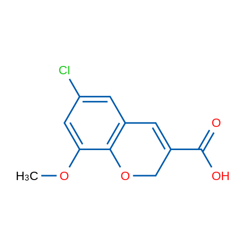 6-Chloro-8-methoxy-2H-chromene-3-carboxylic acid 1g