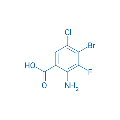 2-Amino-4-bromo-5-chloro-3-fluorobenzoic acid 250mg