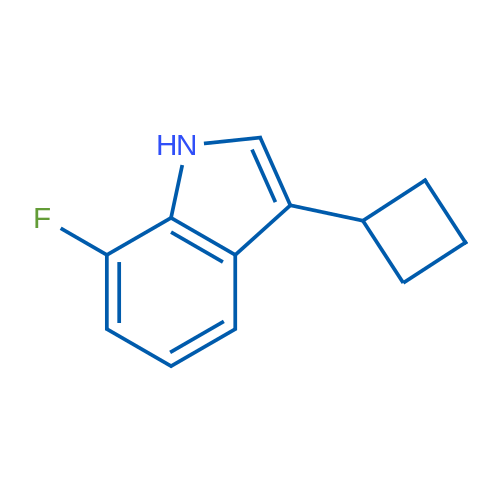 3-Cyclobutyl-7-fluoro-1H-indole 1g