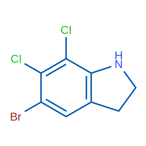 5-Bromo-6,7-dichloro-2,3-dihydro-1H-indole 1g