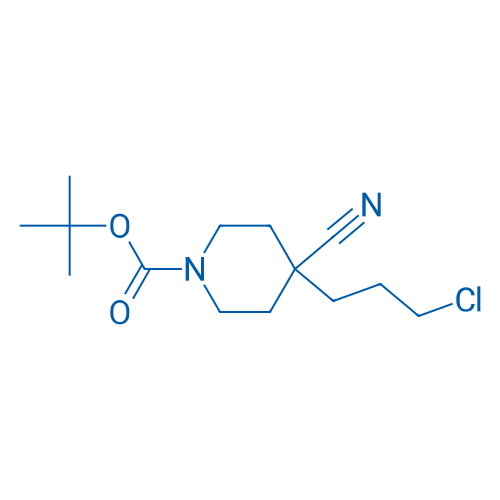tert-Butyl 4-(3-chloropropyl)-4-cyanopiperidine-1-carboxylate 250mg