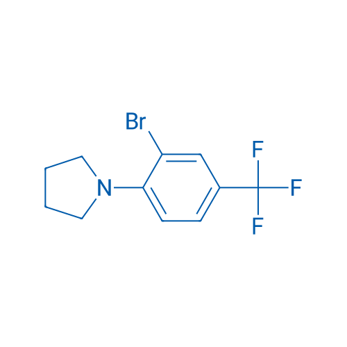1-(2-bromo-4-(trifluoromethyl)phenyl)pyrrolidine 250mg