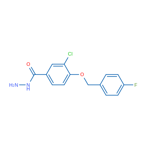 3-Chloro-4-((4-fluorobenzyl)oxy)benzohydrazide 1g