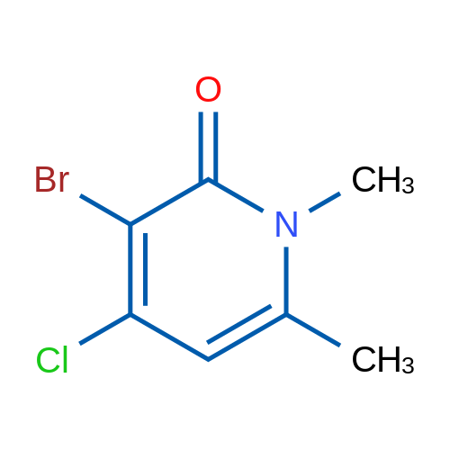 3-Bromo-4-chloro-1,6-dimethylpyridin-2(1H)-one 1g