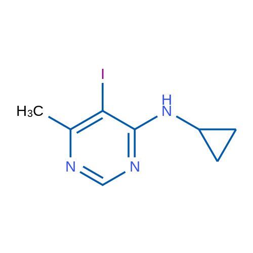 N-Cyclopropyl-5-iodo-6-methylpyrimidin-4-amine 1g