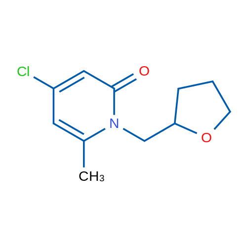 4-Chloro-6-methyl-1-((tetrahydrofuran-2-yl)methyl)pyridin-2(1H)-one 1g