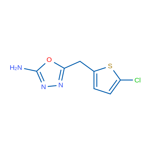 5-((5-chlorothiophen-2-yl)methyl)-1,3,4-oxadiazol-2-amine 5g