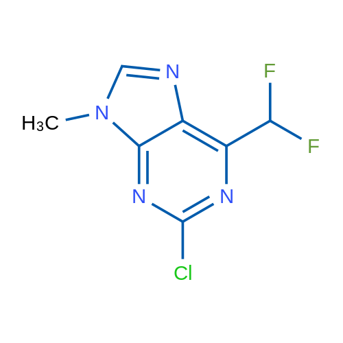 2-Chloro-6-(difluoromethyl)-9-methyl-9H-purine 1g