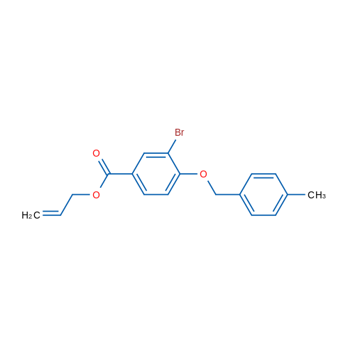 Allyl 3-bromo-4-((4-methylbenzyl)oxy)benzoate 1g