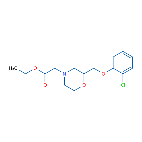 Ethyl 2-(2-((2-chlorophenoxy)methyl)morpholino)acetate 1g