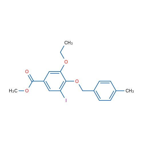 Methyl 3-ethoxy-5-iodo-4-((4-methylbenzyl)oxy)benzoate 1g