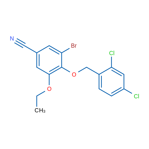 3-Bromo-4-((2,4-dichlorobenzyl)oxy)-5-ethoxybenzonitrile 1g
