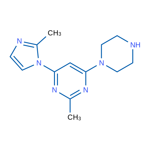 2-Methyl-4-(2-methyl-1H-imidazol-1-yl)-6-(piperazin-1-yl)pyrimidine 1g