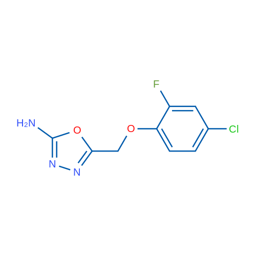 5-((4-Chloro-2-fluorophenoxy)methyl)-1,3,4-oxadiazol-2-amine 1g