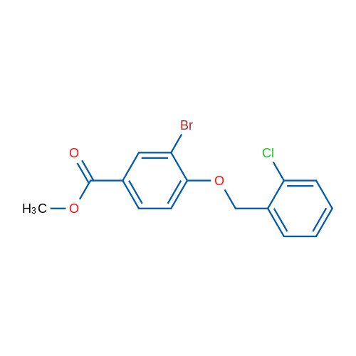 Methyl 3-bromo-4-((2-chlorobenzyl)oxy)benzoate 1g