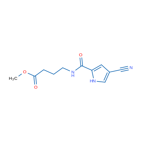 Methyl 4-(4-cyano-1H-pyrrole-2-carboxamido)butanoate 1g