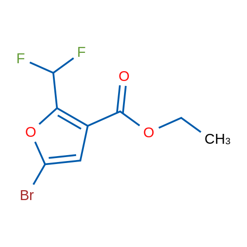 Ethyl 5-bromo-2-(difluoromethyl)furan-3-carboxylate 1g