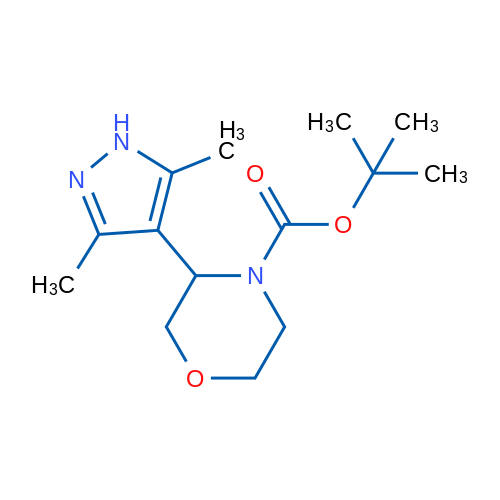 tert-Butyl 3-(3,5-dimethyl-1H-pyrazol-4-yl)morpholine-4-carboxylate 1g