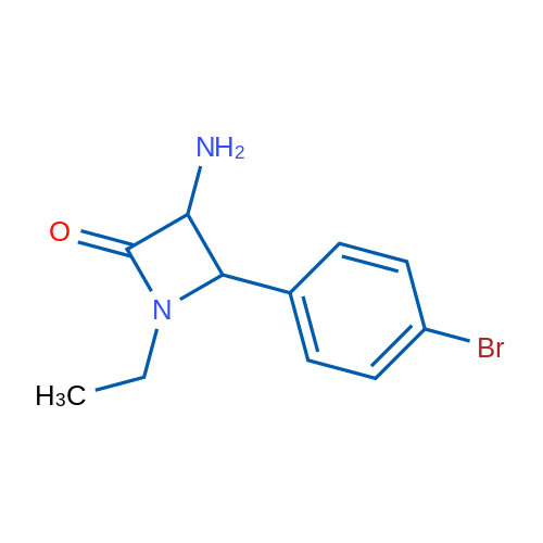 3-Amino-4-(4-bromophenyl)-1-ethylazetidin-2-one 1g