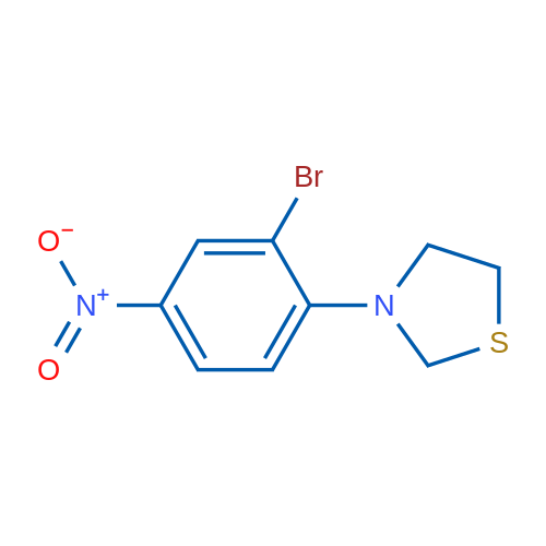 3-(2-Bromo-4-nitrophenyl)thiazolidine 1g