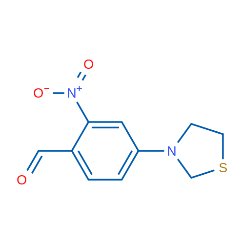 2-Nitro-4-(thiazolidin-3-yl)benzaldehyde 1g