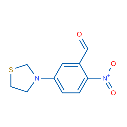 2-Nitro-5-(thiazolidin-3-yl)benzaldehyde 1g