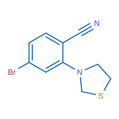 4-Bromo-2-(thiazolidin-3-yl)benzonitrile 1g