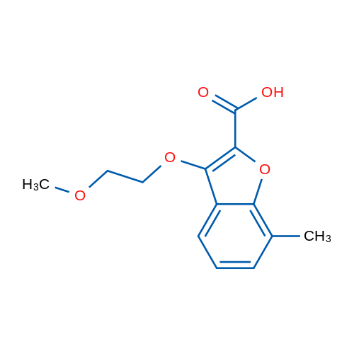 3-(2-Methoxyethoxy)-7-methylbenzofuran-2-carboxylic acid 1g