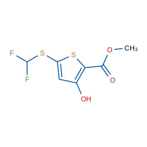 Methyl 5-((difluoromethyl)thio)-3-hydroxythiophene-2-carboxylate 1g