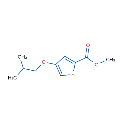 Methyl 4-isobutoxythiophene-2-carboxylate 1g