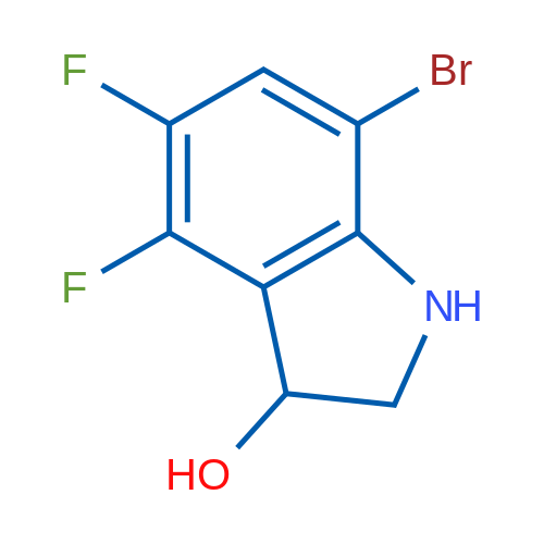 7-Bromo-4,5-difluoroindolin-3-ol 1g