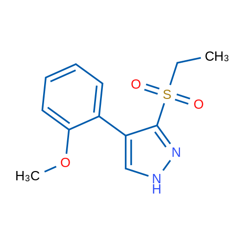 3-(Ethylsulfonyl)-4-(2-methoxyphenyl)-1H-pyrazole 1g