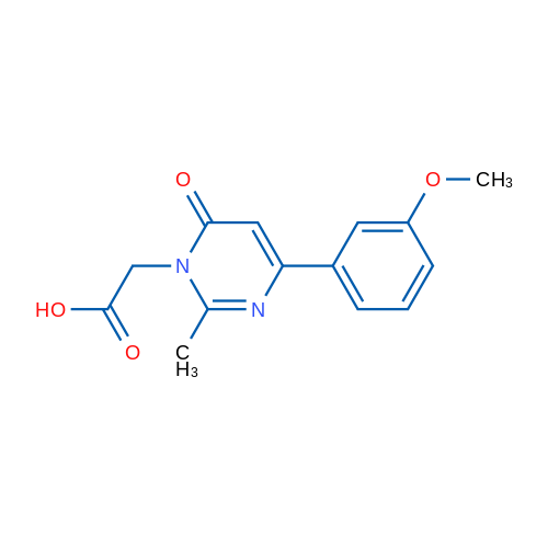 2-(4-(3-Methoxyphenyl)-2-methyl-6-oxopyrimidin-1(6H)-yl)acetic acid 1g