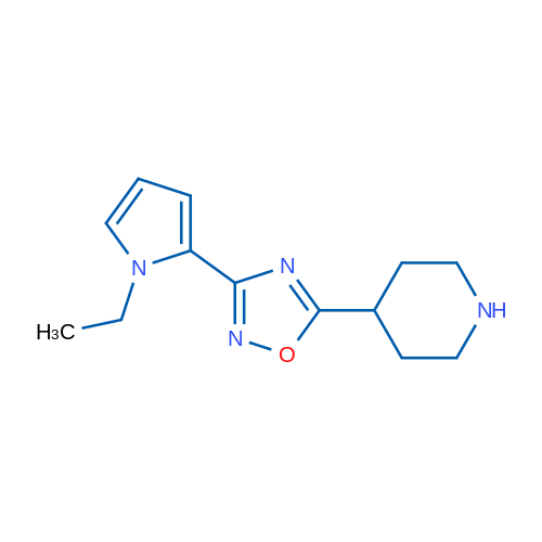 3-(1-Ethyl-1H-pyrrol-2-yl)-5-(piperidin-4-yl)-1,2,4-oxadiazole 1g