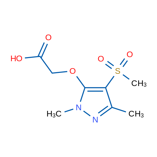 2-((1,3-Dimethyl-4-(methylsulfonyl)-1H-pyrazol-5-yl)oxy)acetic acid 1g