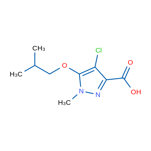 4-Chloro-5-isobutoxy-1-methyl-1H-pyrazole-3-carboxylic acid 1g