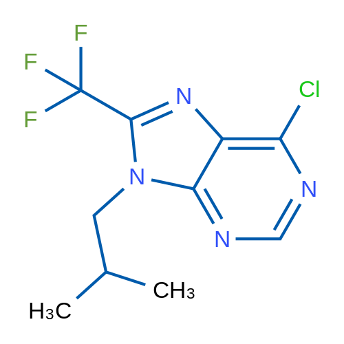 6-Chloro-9-isobutyl-8-(trifluoromethyl)-9H-purine 1g
