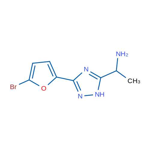 1-(3-(5-Bromofuran-2-yl)-1H-1,2,4-triazol-5-yl)ethanamine 1g
