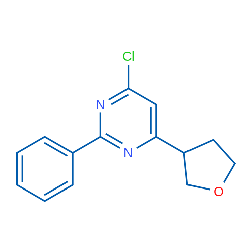 4-Chloro-2-phenyl-6-(tetrahydrofuran-3-yl)pyrimidine 1g