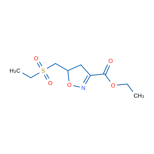 Ethyl 5-((ethylsulfonyl)methyl)-4,5-dihydroisoxazole-3-carboxylate 1g