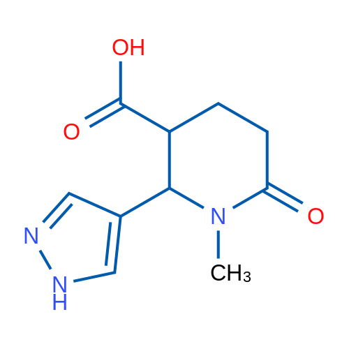 1-Methyl-6-oxo-2-(1H-pyrazol-4-yl)piperidine-3-carboxylic acid 1g