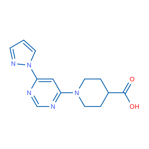 1-(6-(1H-Pyrazol-1-yl)pyrimidin-4-yl)piperidine-4-carboxylic acid 1g