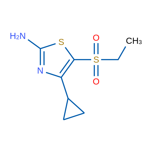 4-Cyclopropyl-5-(ethylsulfonyl)thiazol-2-amine 1g