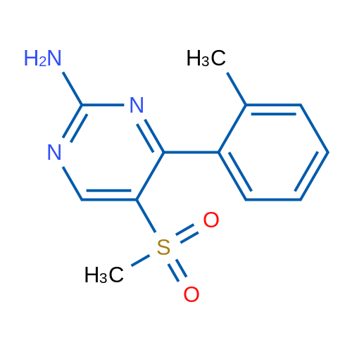 5-(Methylsulfonyl)-4-(o-tolyl)pyrimidin-2-amine 1g