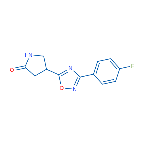 4-(3-(4-Fluorophenyl)-1,2,4-oxadiazol-5-yl)pyrrolidin-2-one 1g
