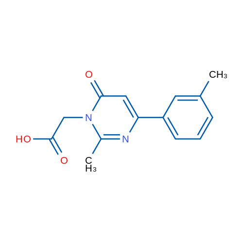 2-(2-Methyl-6-oxo-4-(m-tolyl)pyrimidin-1(6H)-yl)acetic acid 1g