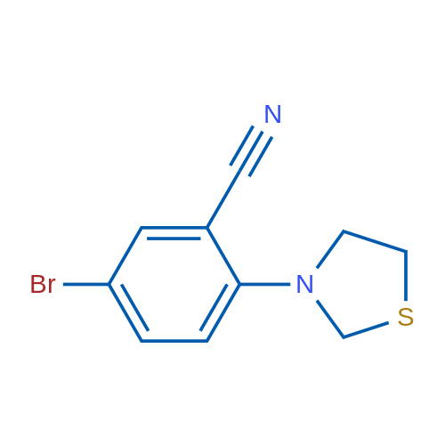 5-Bromo-2-(thiazolidin-3-yl)benzonitrile 1g