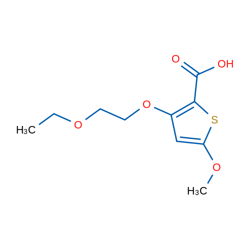 3-(2-Ethoxyethoxy)-5-methoxythiophene-2-carboxylic acid 1g